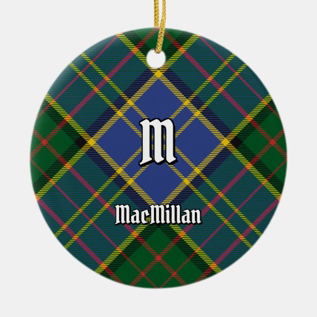 Clan MacMillan Hunting Tartan Keramik Ornament (Vorne)