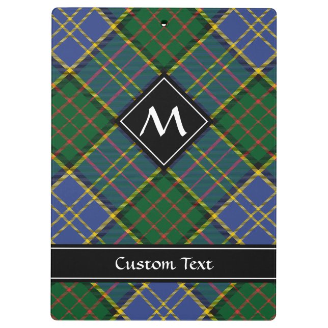 Clan MacMillan Hunting Tartan Klemmbrett (Rückseite)