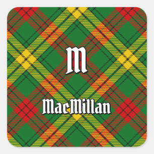 Clan MacMillan Tartan Quadratischer Aufkleber