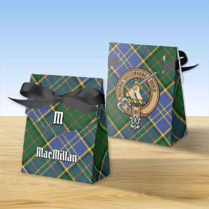 Clan MacMillan Wappen über die Jagd auf Tartan Geschenkschachtel