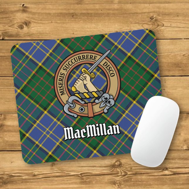 Clan MacMillan Wappen über die Jagd auf Tartan Mousepad (Von Creator hochgeladen)