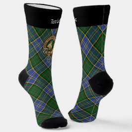 Clan MacMillan Wappen über die Jagd auf Tartan Socken