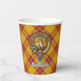 Clan MacMillan Wappen über Dress Tartan Pappbecher