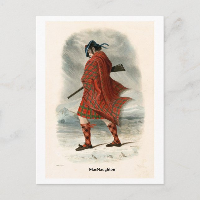 Clan MacNaughton Postkarte (Vorderseite)