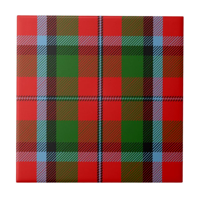 Clan MacNaughton Tartan Fliese (Vorderseite)
