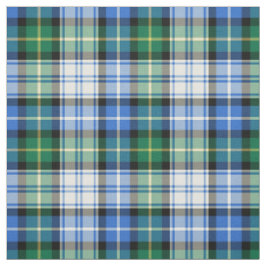 Clan MacNeil Dress Tartan Blue und Green Kariert Stoff