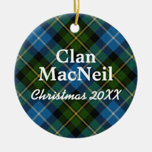 Clan MacNeil schottischer Tartan Keramikornament