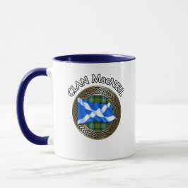 Clan MacNeil Tartan Knot & Flag Tasse