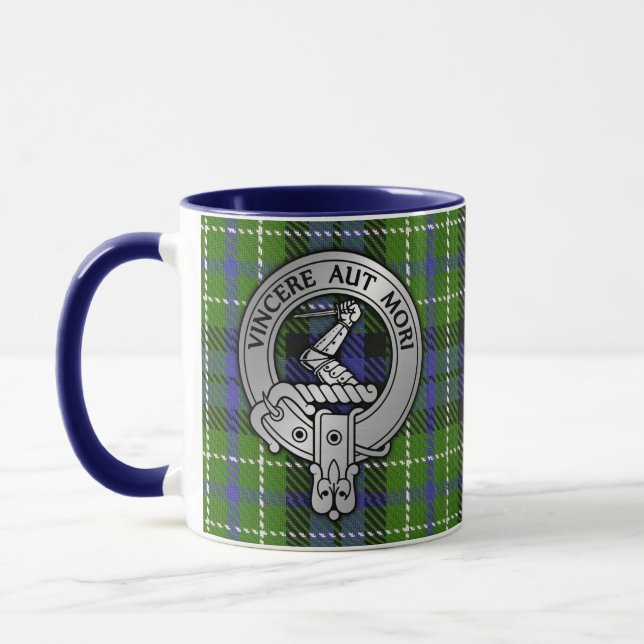 Clan MacNeill de Gigha Crest & Tartan Mug (Gauche)