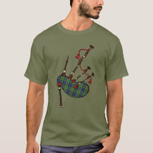 Clan MacNeill von Gigha Tartan Bagpipe T-Shirt