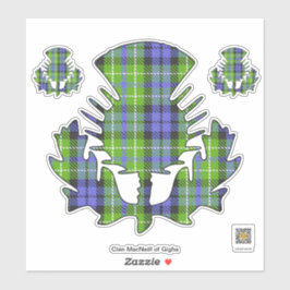 Clan MacNeill von Gigha Tartan Thistle Sticker
