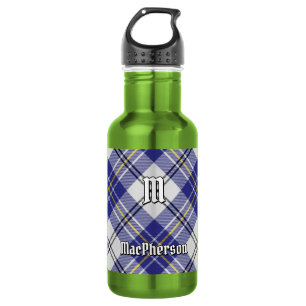 Clan MacPherson Blue Dress Tartan Edelstahlflasche