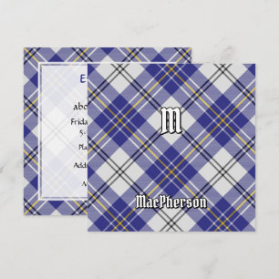 Clan MacPherson Blue Dress Tartan Einladung