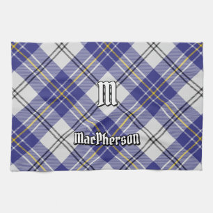 Clan MacPherson Blue Dress Tartan Kitchen Towel Geschirrtuch