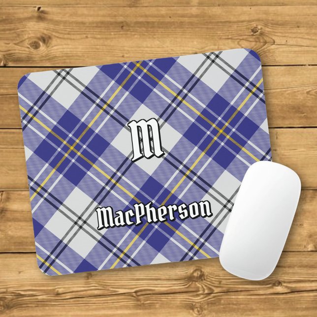 Clan MacPherson Blue Dress Tartan Mouse Pad Mousepad (Von Creator hochgeladen)