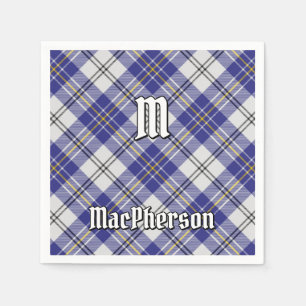 Clan MacPherson Blue Dress Tartan Napkins Serviette