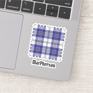 Clan MacPherson Blue Dress Tartan Sticker