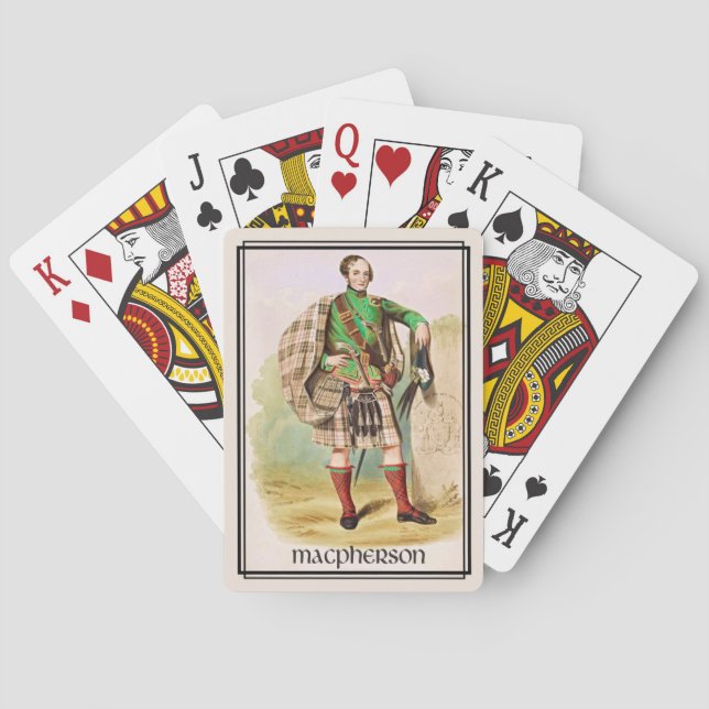 Clan MacPherson Classic Scotland Bicycle Deck Spielkarten (Rückseite)