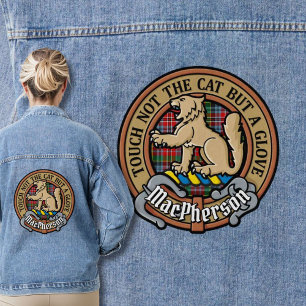 Clan MacPherson Crest sur Tartan