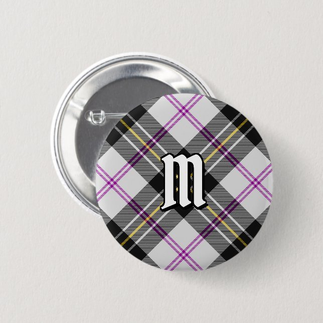 Clan MacPherson Dress Tartan Button (Vorne & Hinten)