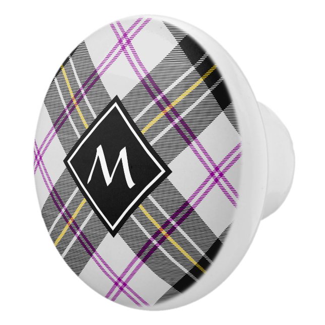 Clan MacPherson Dress Tartan Keramik Knob Keramikknauf (Rechts)