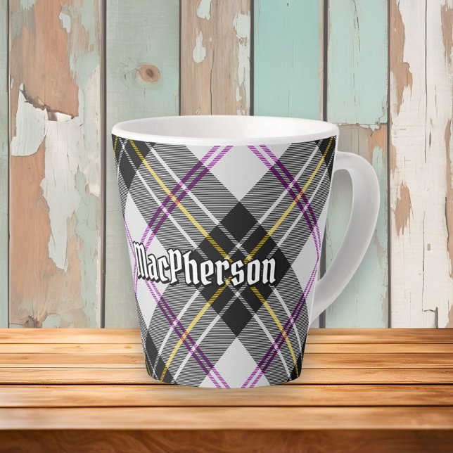 Clan MacPherson Dress Tartan Latte Tasse (Von Creator hochgeladen)