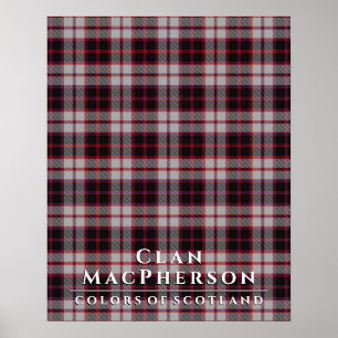 Clan MacPherson Farben Schottlands 2 Tartan Poster