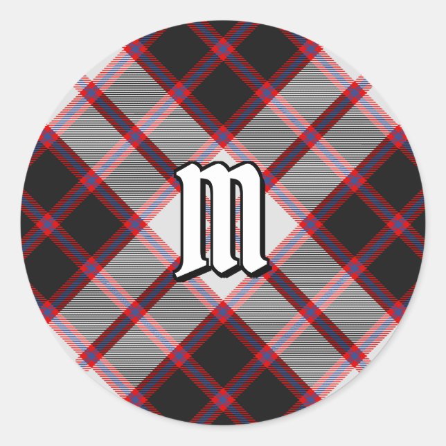 Clan MacPherson Hunting Tartan Runder Aufkleber (Vorderseite)