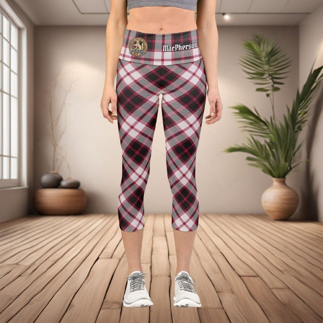Clan MacPherson Jagd Tartan Capri Leggings (Von Creator hochgeladen)