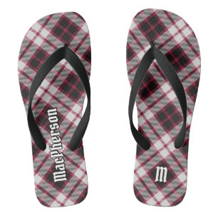 Clan MacPherson Jagd Tartan Flip Flops