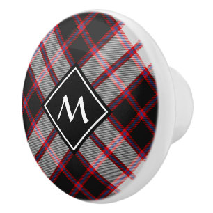 Clan MacPherson Jagd Tartan Keramik Knob Keramikknauf