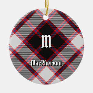Clan MacPherson Jagd Tartan Keramik Ornament