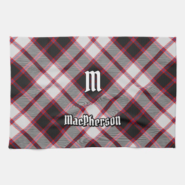 Clan MacPherson Jagd Tartan Küchen Handtuch (Horizontal)