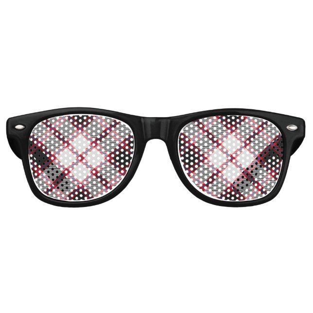 Clan MacPherson Jagd Tartan Retro Sonnenbrille (Vorderseite)
