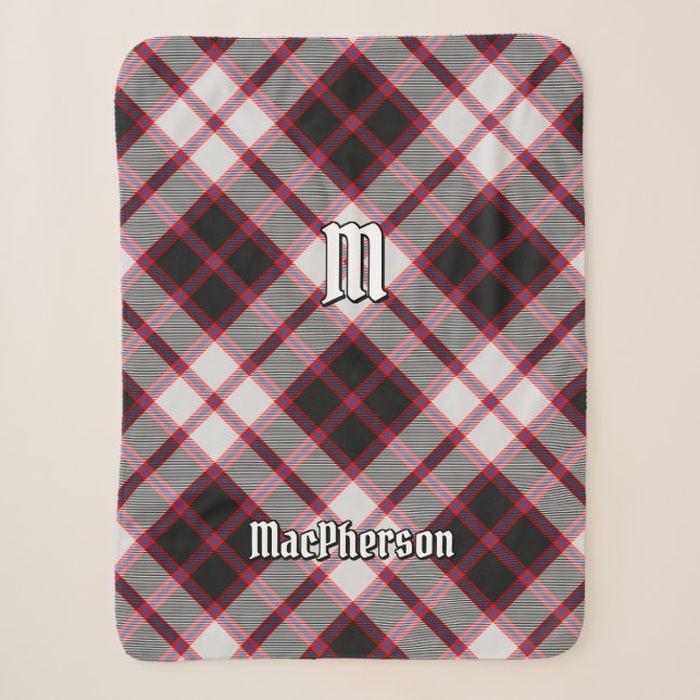 Clan MacPherson Jagd Tartan Sherpa Blanket Sherpadecke (Vorderseite)