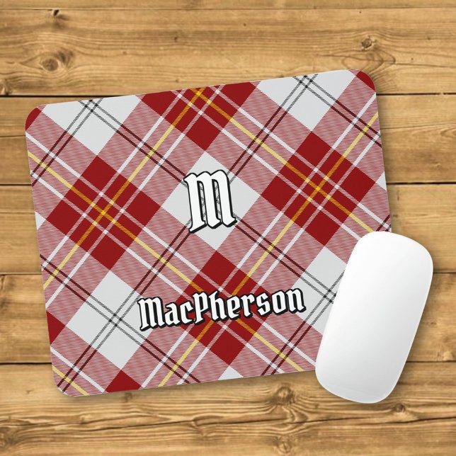 Clan MacPherson Red Dress Tartan Mouse Pad Mousepad (Von Creator hochgeladen)