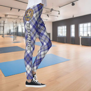 Clan MacPherson Robe Bleue Tartan Leggings