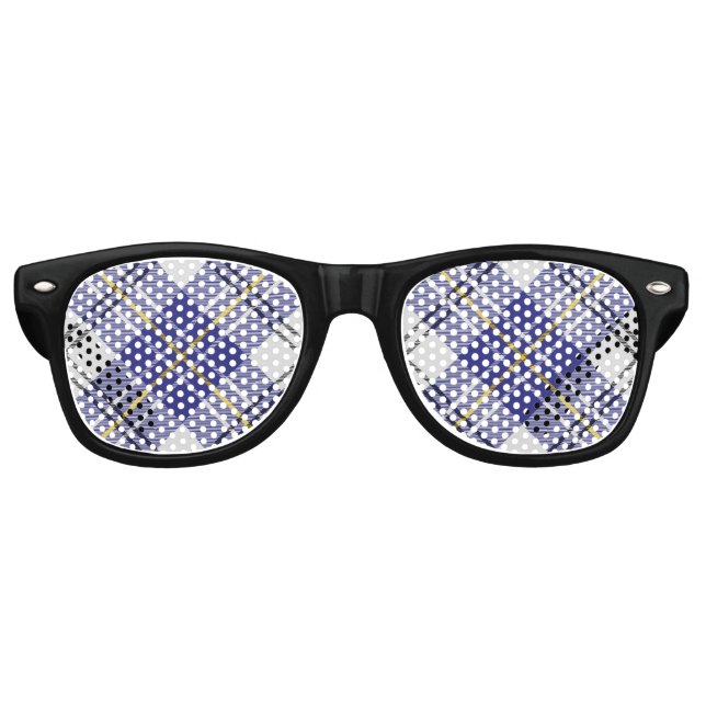 Clan MacPherson Robe Bleue Tartan Lunettes de sole (Devant)