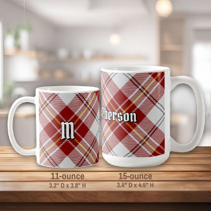 Clan MacPherson Robe Rouge Tartan Café Mug