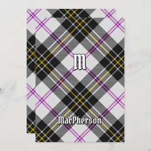 Clan MacPherson robe Tartan Invitation