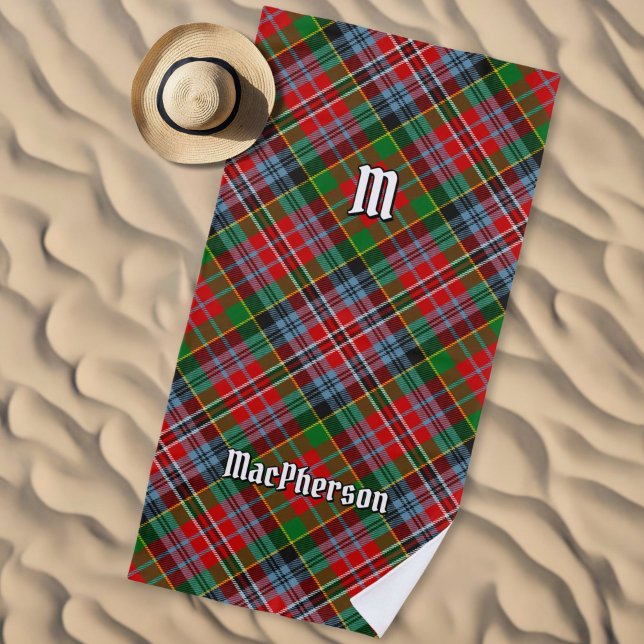 Clan MacPherson Tartan Beach Towel Strandtuch (Von Creator hochgeladen)