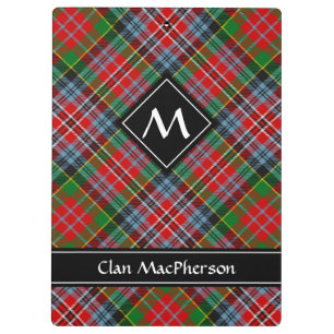 Clan MacPherson Tartan Clipboard Klemmbrett