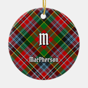 Clan MacPherson Tartan Keramik Ornament