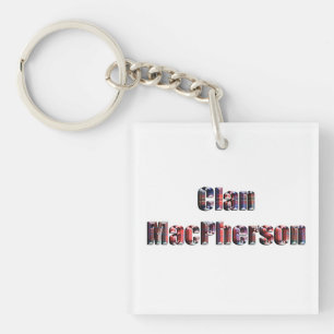 Clan MacPherson Tartan Logo, Schlüsselanhänger