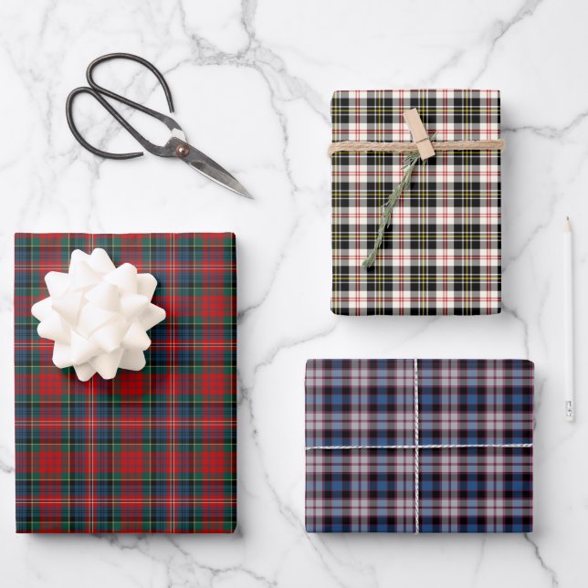 Clan MacPherson Tartan Variations Geschenkpapier Set (Vorderseite)