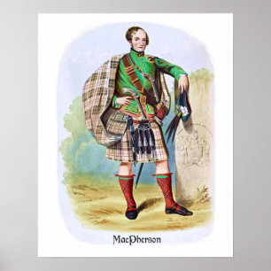 Clan MacPherson von R. R. McIan Poster