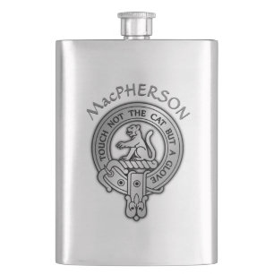 Clan MacPherson Wappen Flachmann
