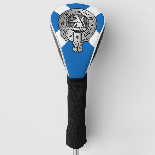 Clan MacPherson Wappen & Tartan Golf Headcover (Vorderseite)