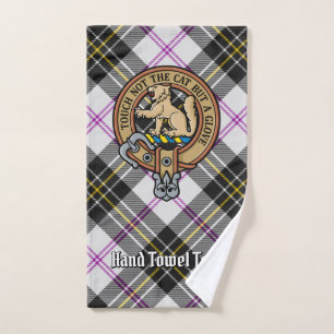 Clan MacPherson Wappen über Dress Tartan Badhandtuch Set