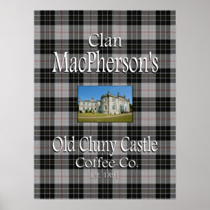 Clan MacPherson's Old Cluny Castle Kaffee Co. Poster